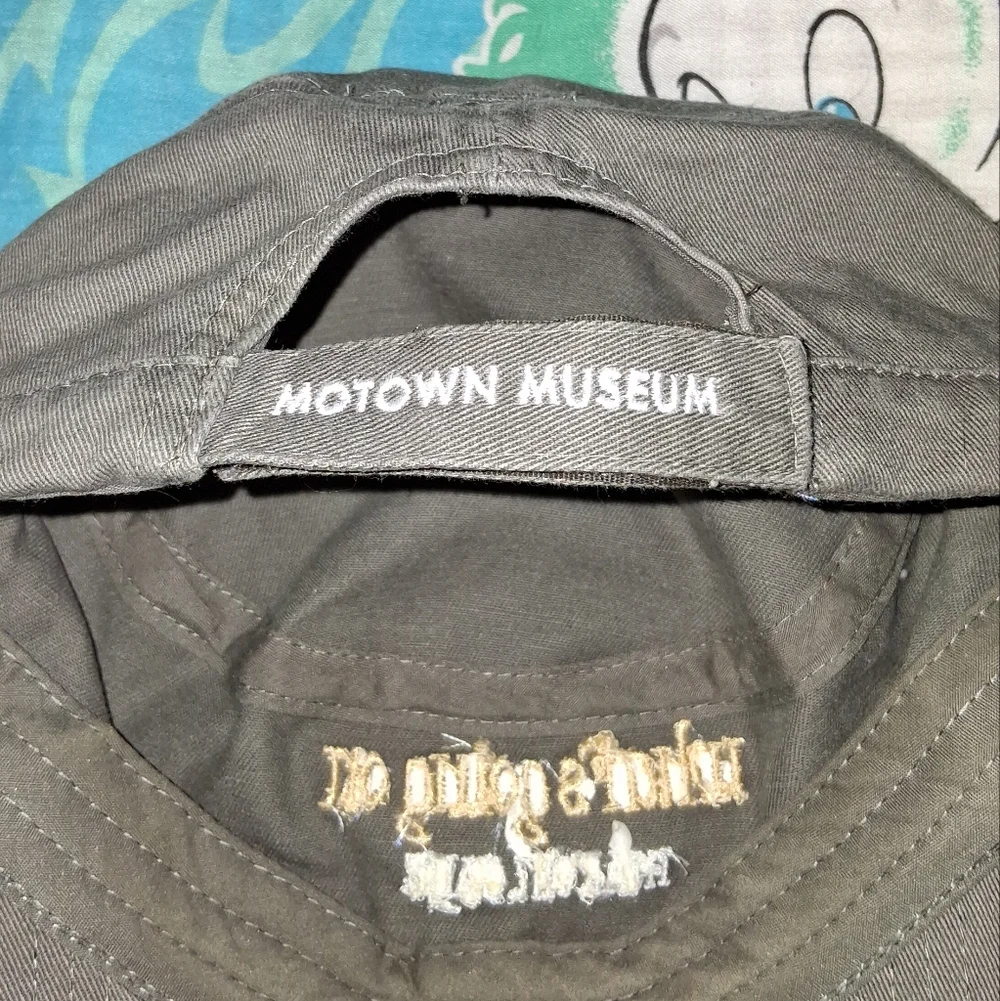 Y2K Marvin Gaye Whats Going On Vintage Army Cap Motown Museum Hat